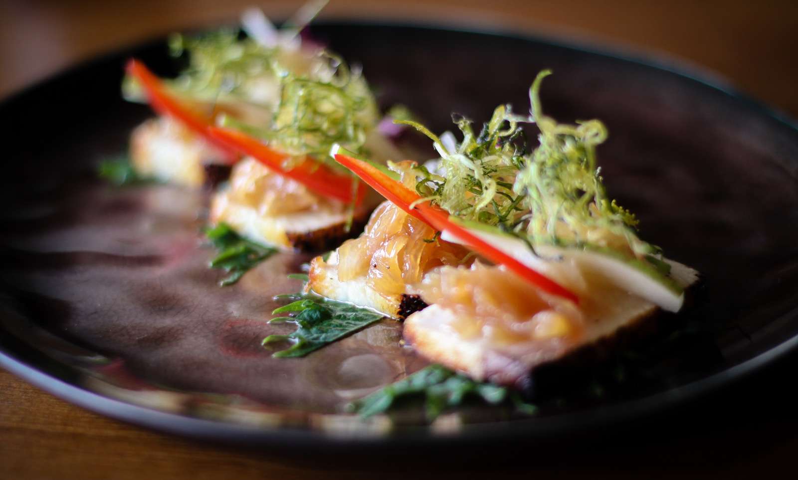Japanese Fine Dining Hamachi Dish